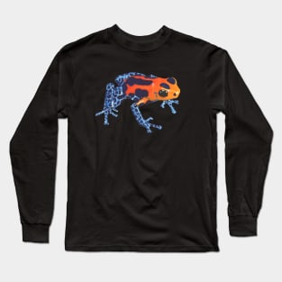 FROG - COLORFUL FROG - POISON FROG - Watercolor Painting Long Sleeve T-Shirt